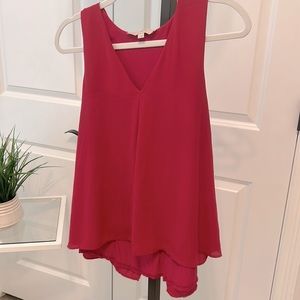 Pretty in pink loft swing back tank